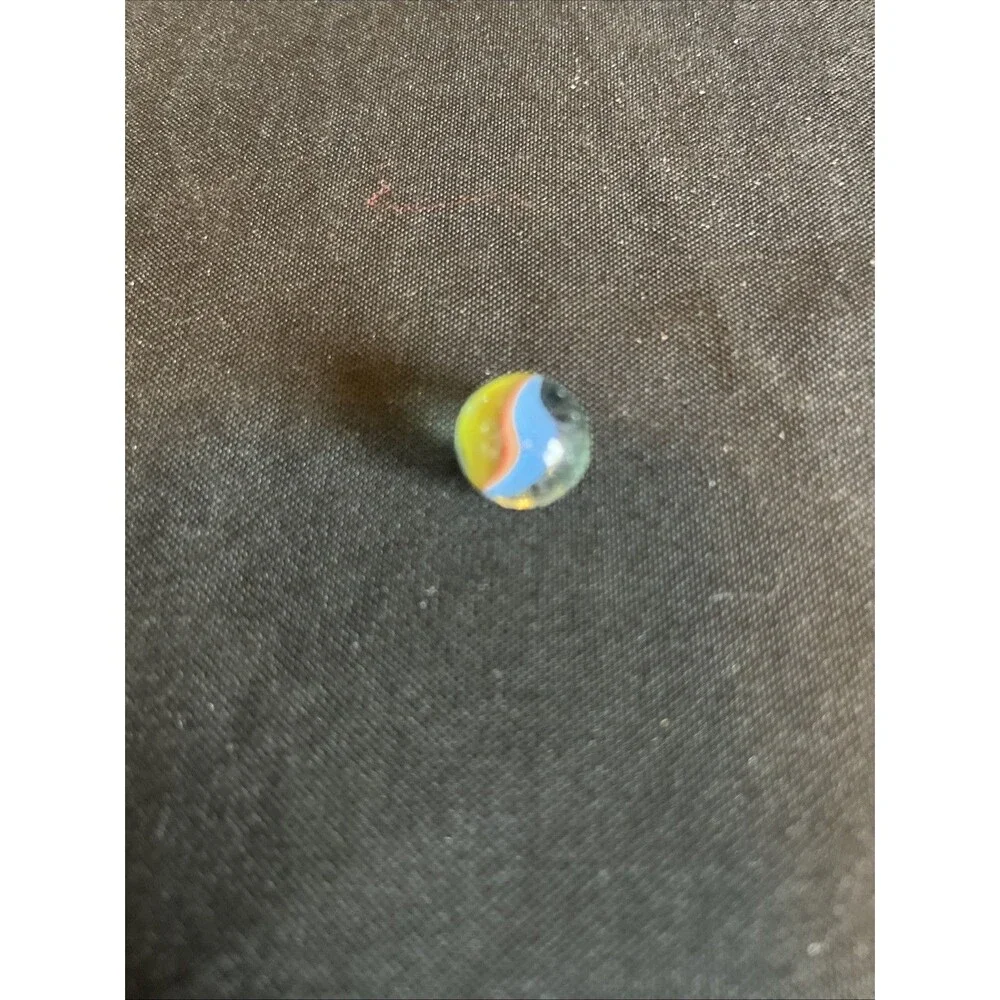 Lot of 38 VTG 1960s Glass MultiColor Swirl Cat Eye Marble3 Shooter Marble Jacks